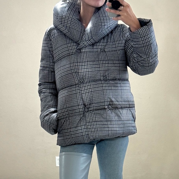 Jason Wu Plaid Puffer Coat - Picture 9 of 15